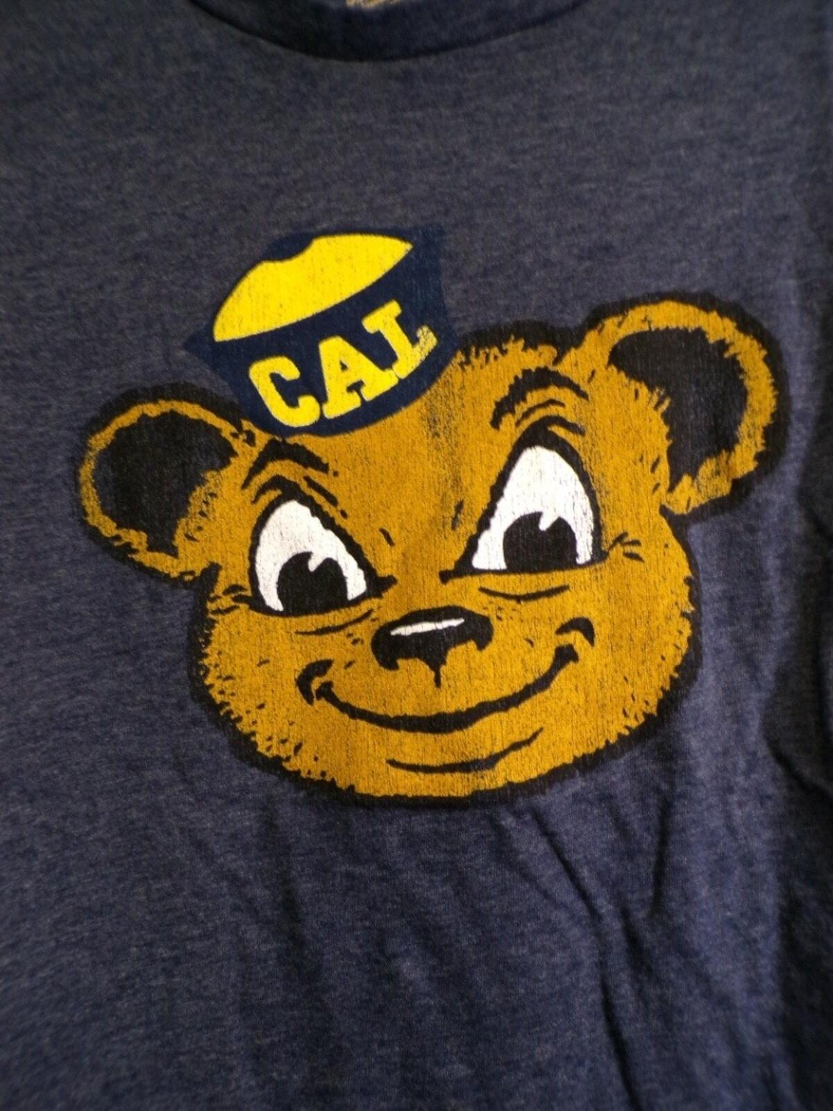 Original Retro Brand Womens Cal Bears Navy T Shirt Large Crew Neck Tee