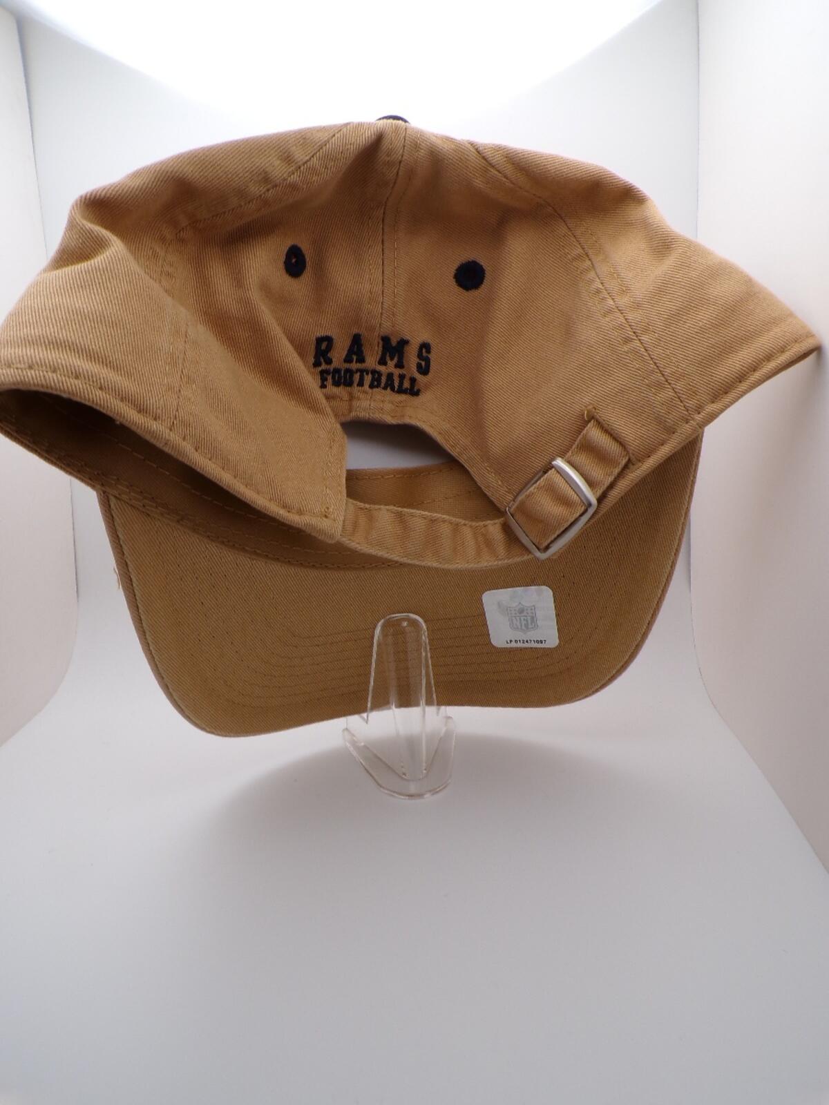 Reebok Los Angeles Rams Khaki Baseball Cap Adjustable Cotton Twill