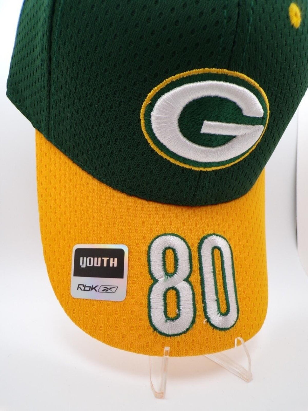 Green Bay Packers Boys Youth RBK Embroidered 80 Baseball Cap Driver