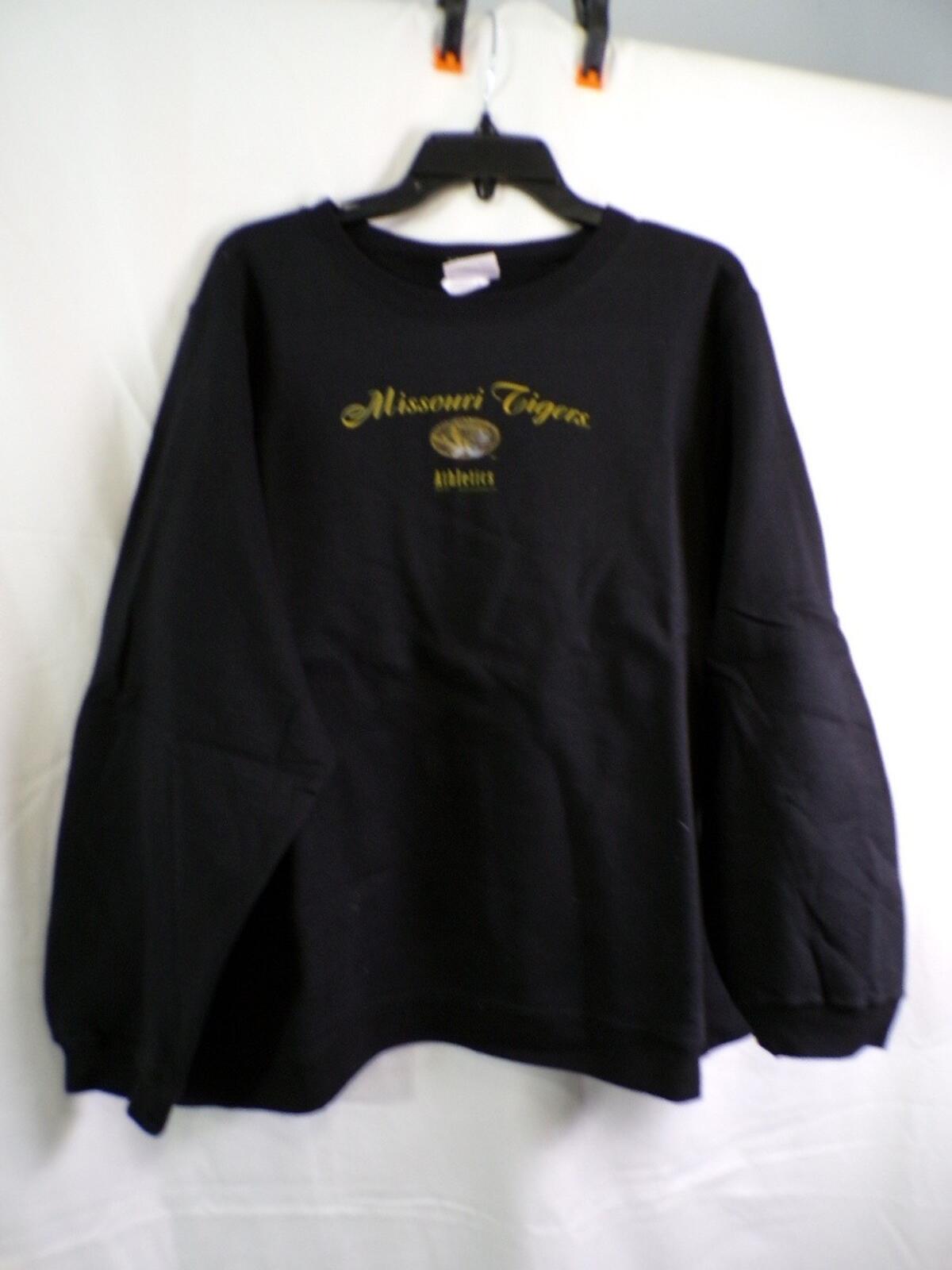 Missouri Tigers Women's 2XL Black Crewneck Pullover Sweatshirt Athletics