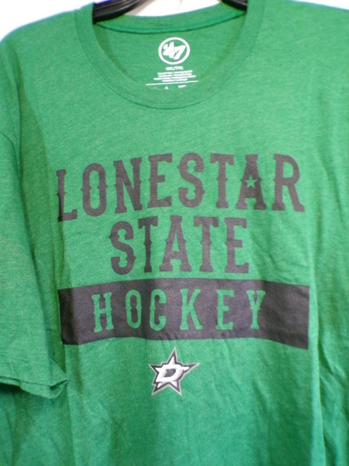 '47 Dallas Stars Lonestar State Hockey T-Shirt 2XL Green