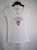 Genuine Merchandise Women's Minnesota Twins V-Neck T-Shirt Size S Rhinestone