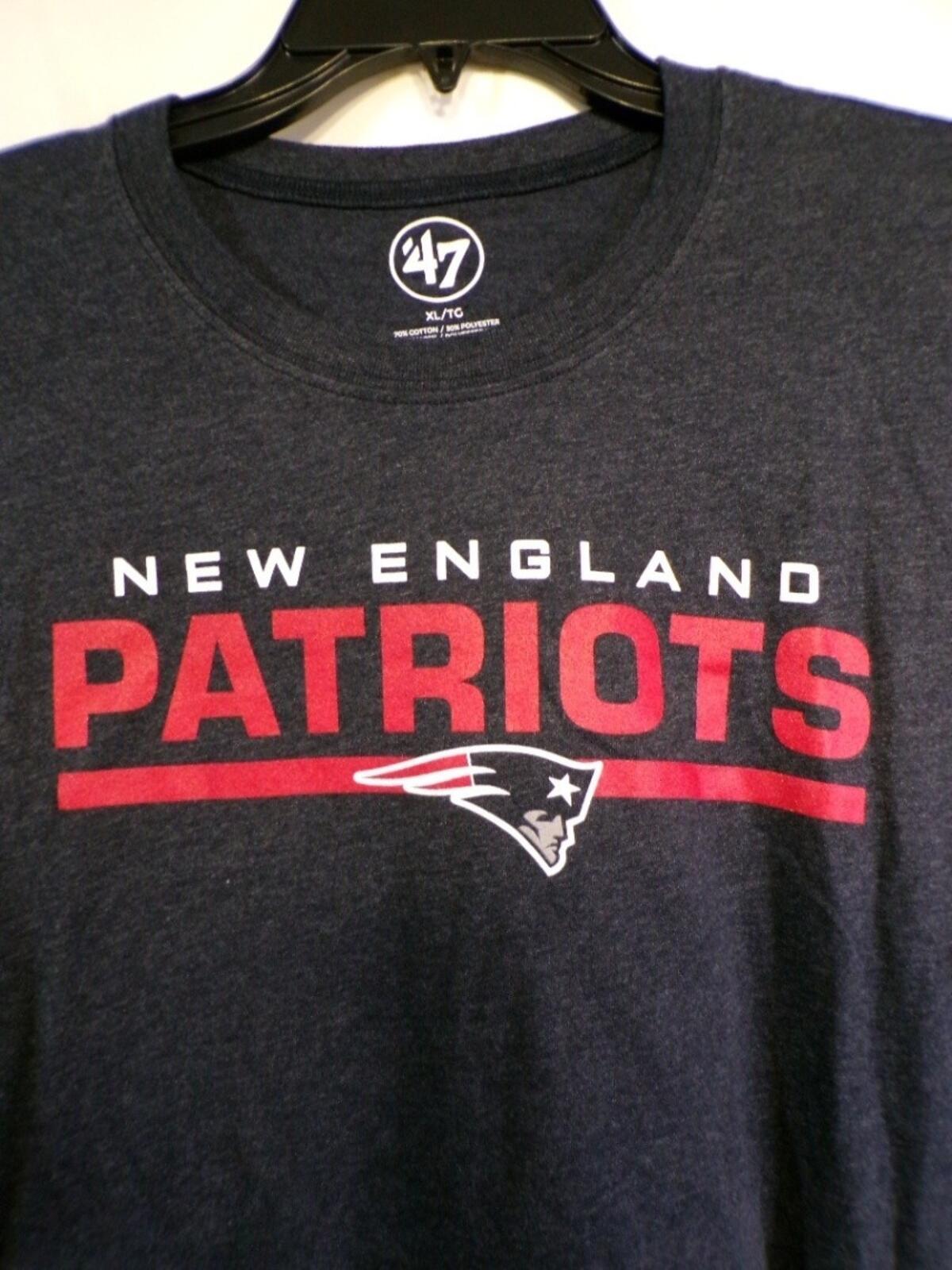 '47 Brand New England Patriots Men's T-Shirt XL Navy Short Sleeve Crew