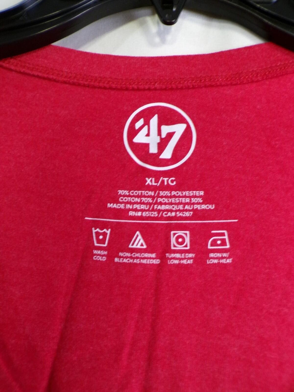 47 Brand Montreal Canadiens Women's T Shirt Red XL Scoop Neck Jersey
