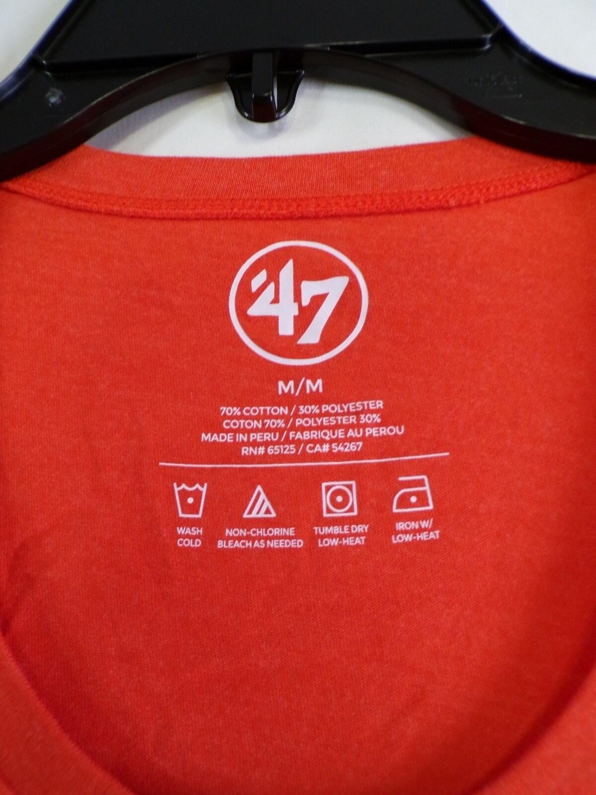 47 Women's University of Miami Hurricanes Crew Neck T-Shirt M Orange