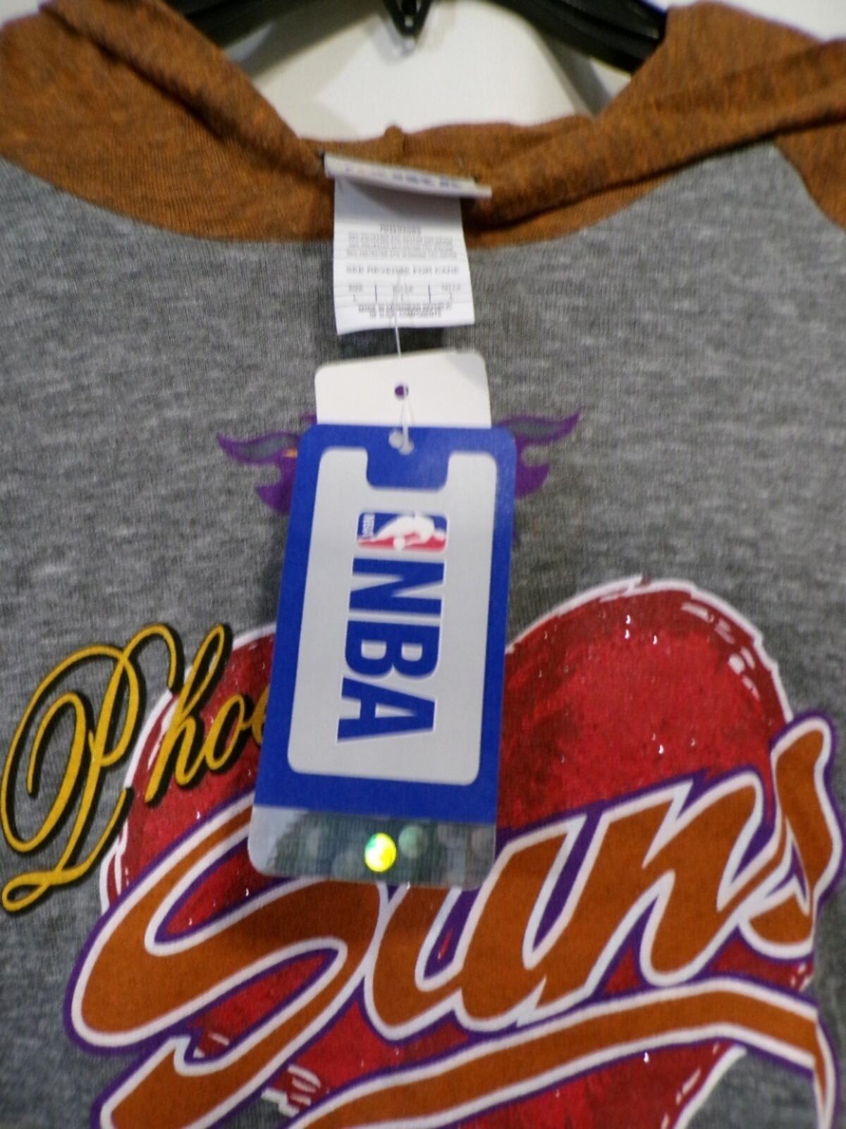 Women's Phoenix Suns Hearts Pullover Hoodie Raglan Long Sleeve Size L