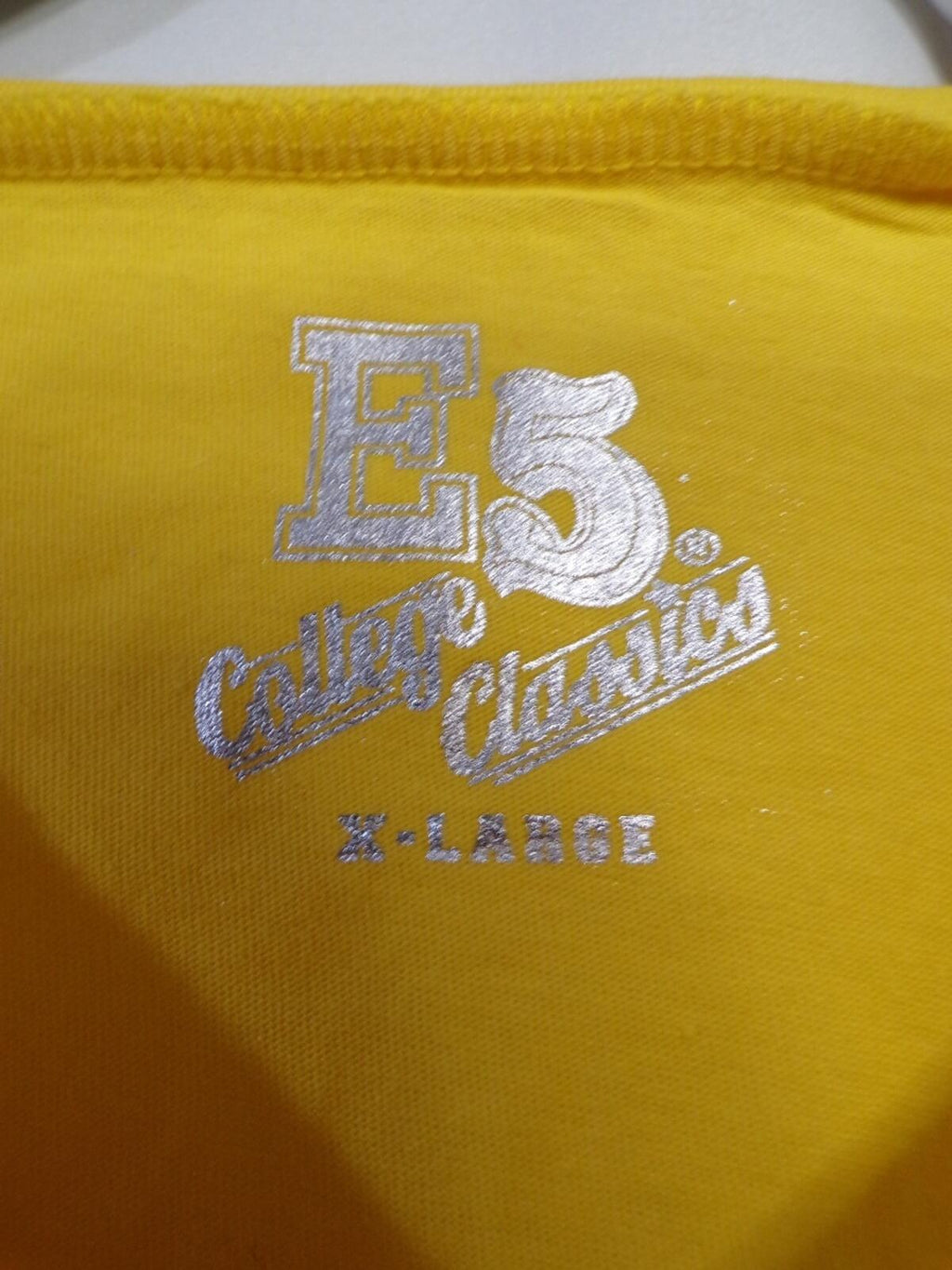 E5 College Classics Mizzou Women's Cropped T-Shirt Gold Yellow XL Tigers
