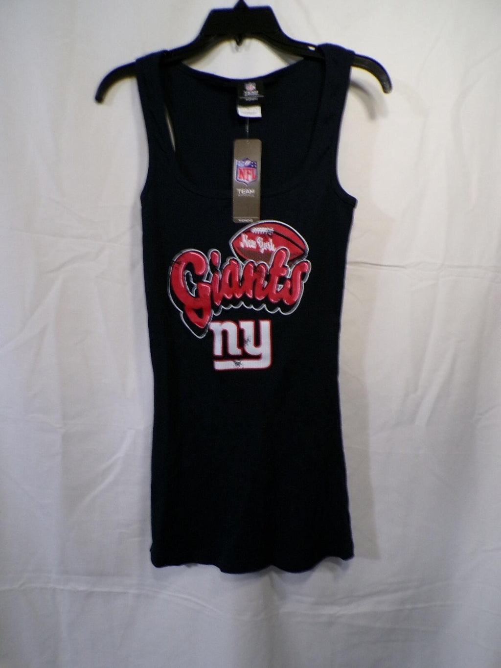 NY Giants Women's Tank Top Navy Scoop Neck Large Team Apparel