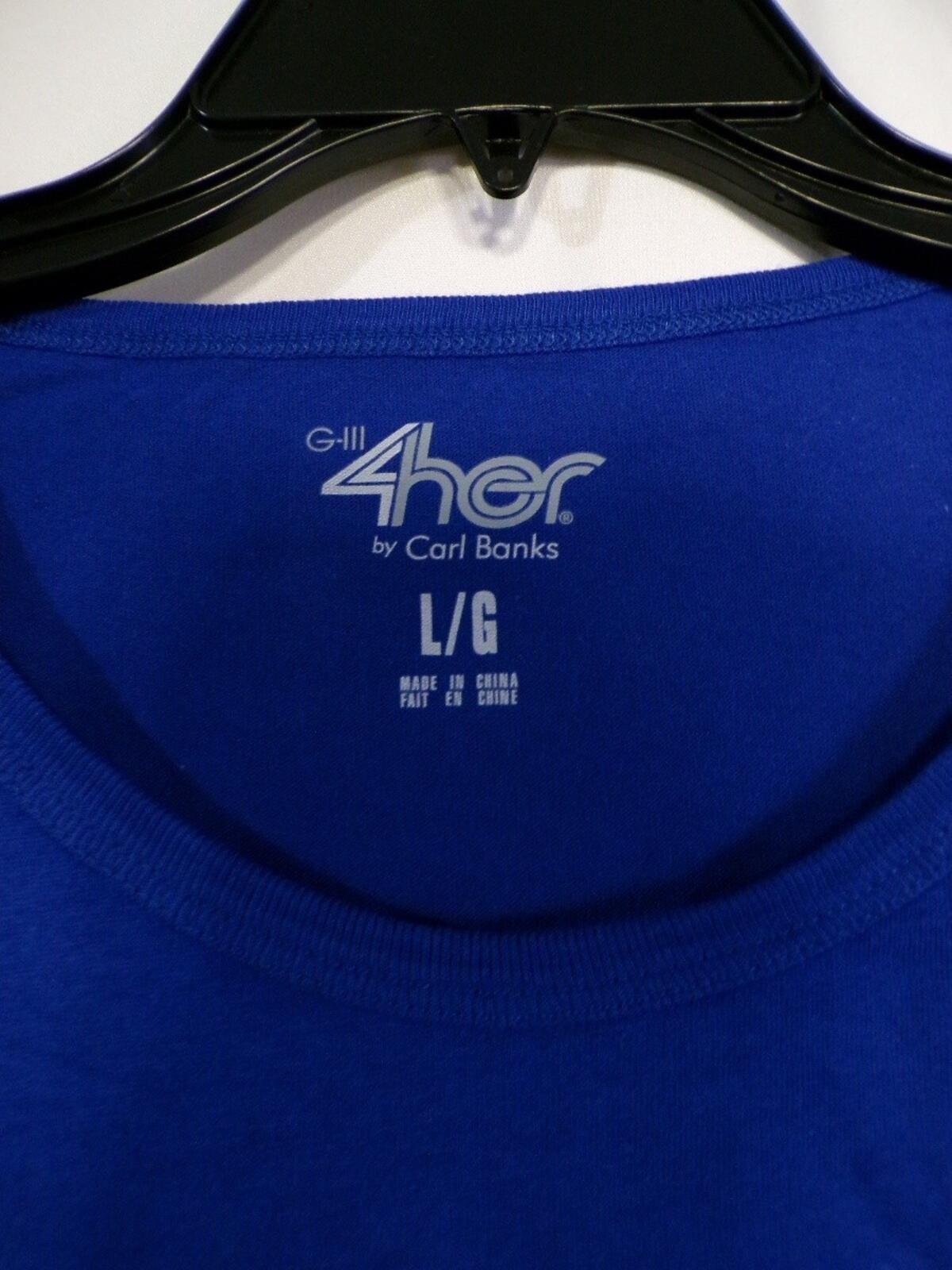 G-III 4Her Montreal Canadiens Women's T Shirt Large Royal Blue