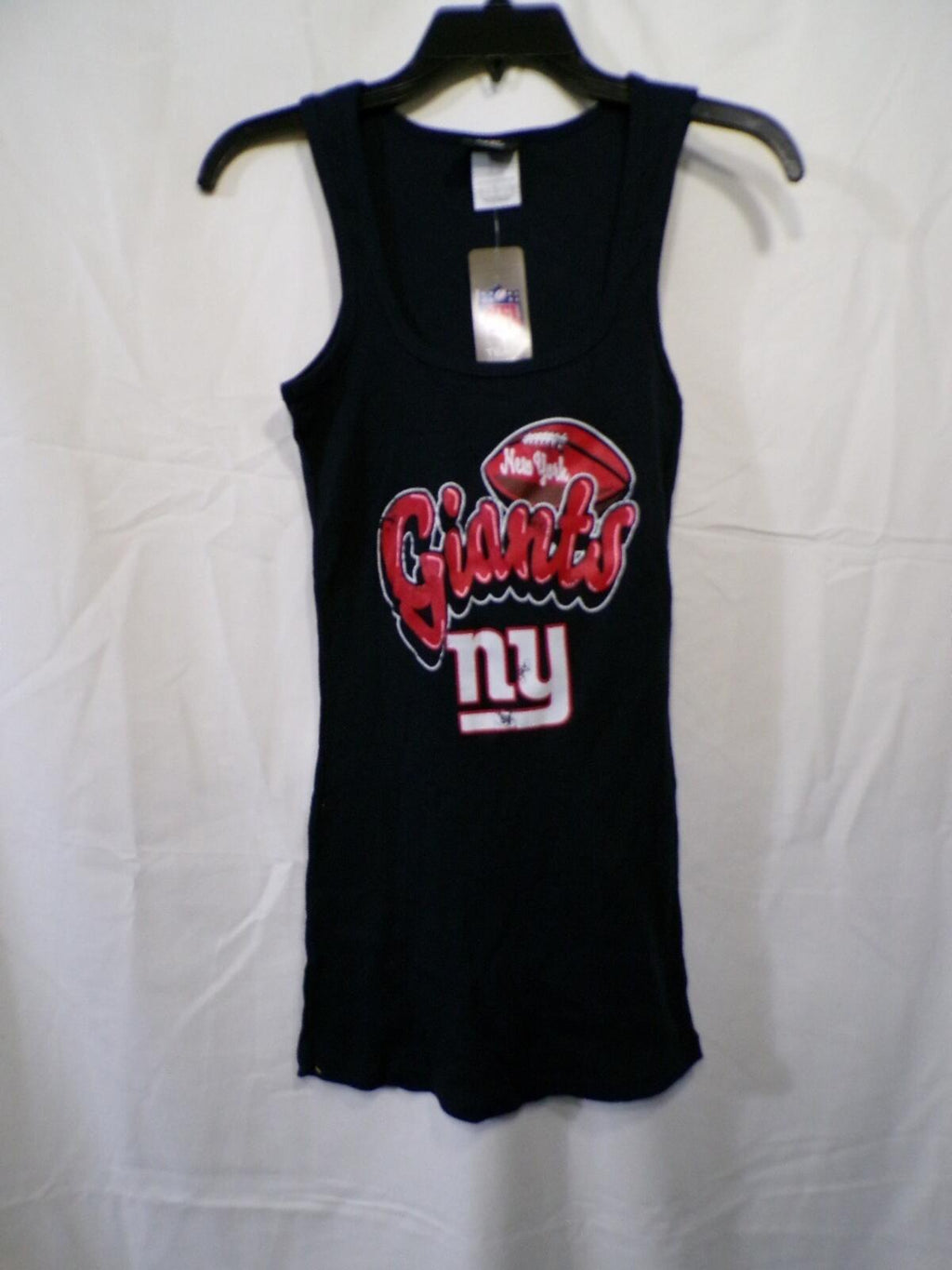 Team Apparel Women's NY Giants Navy Scoop Tank Top M