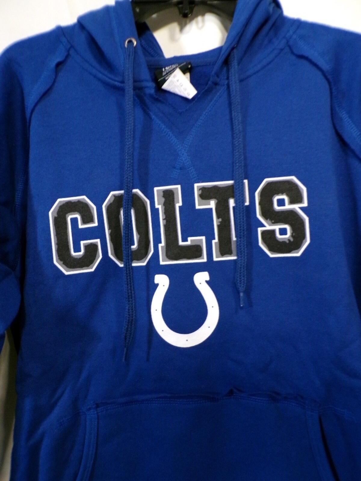 NFL Team Apparel Indianapolis Colts Women's L Blue Pullover Hoodie
