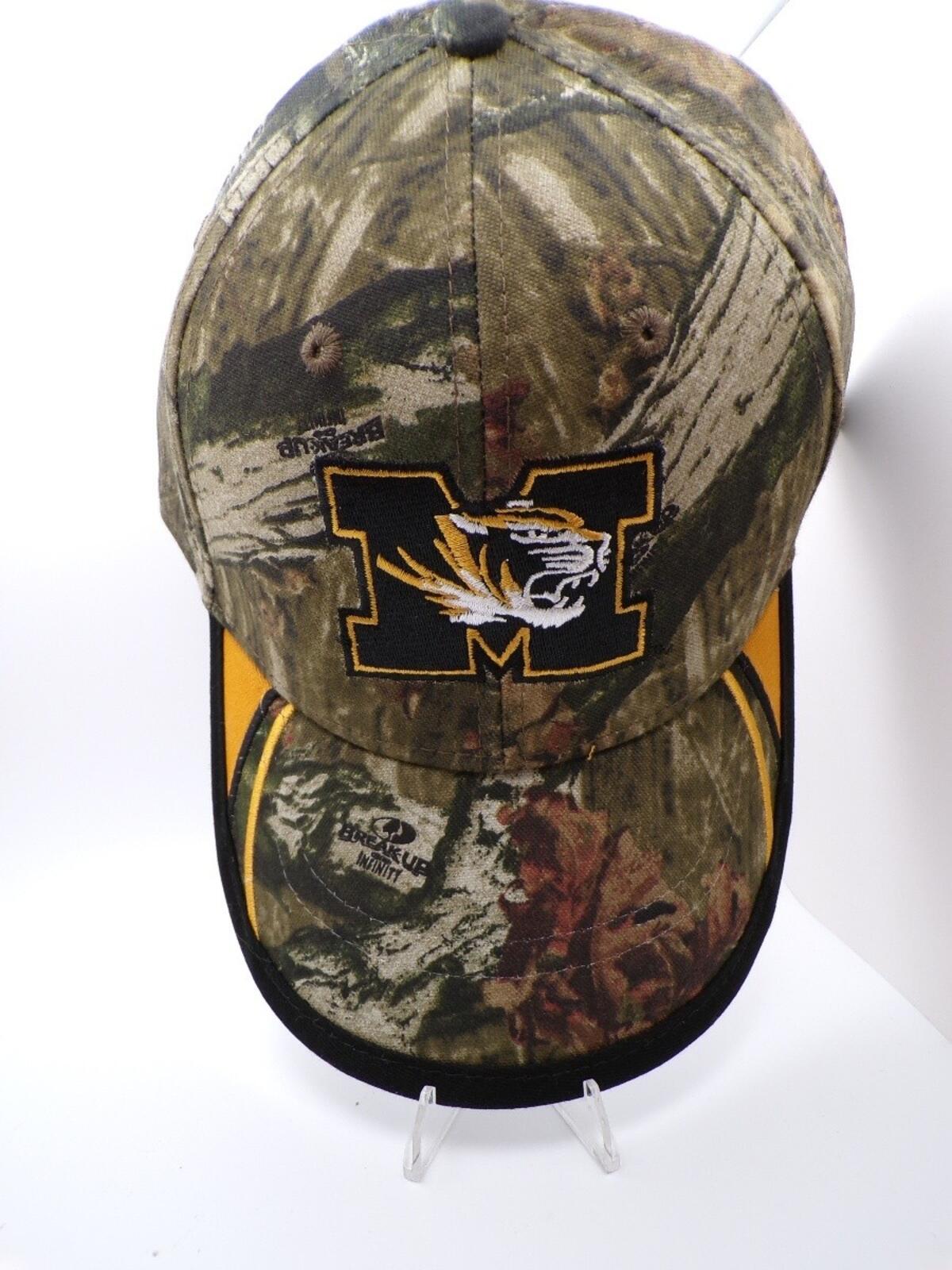 Missouri Tigers Mossy Oak Camo Cap Break-Up Infinity Adjustable M