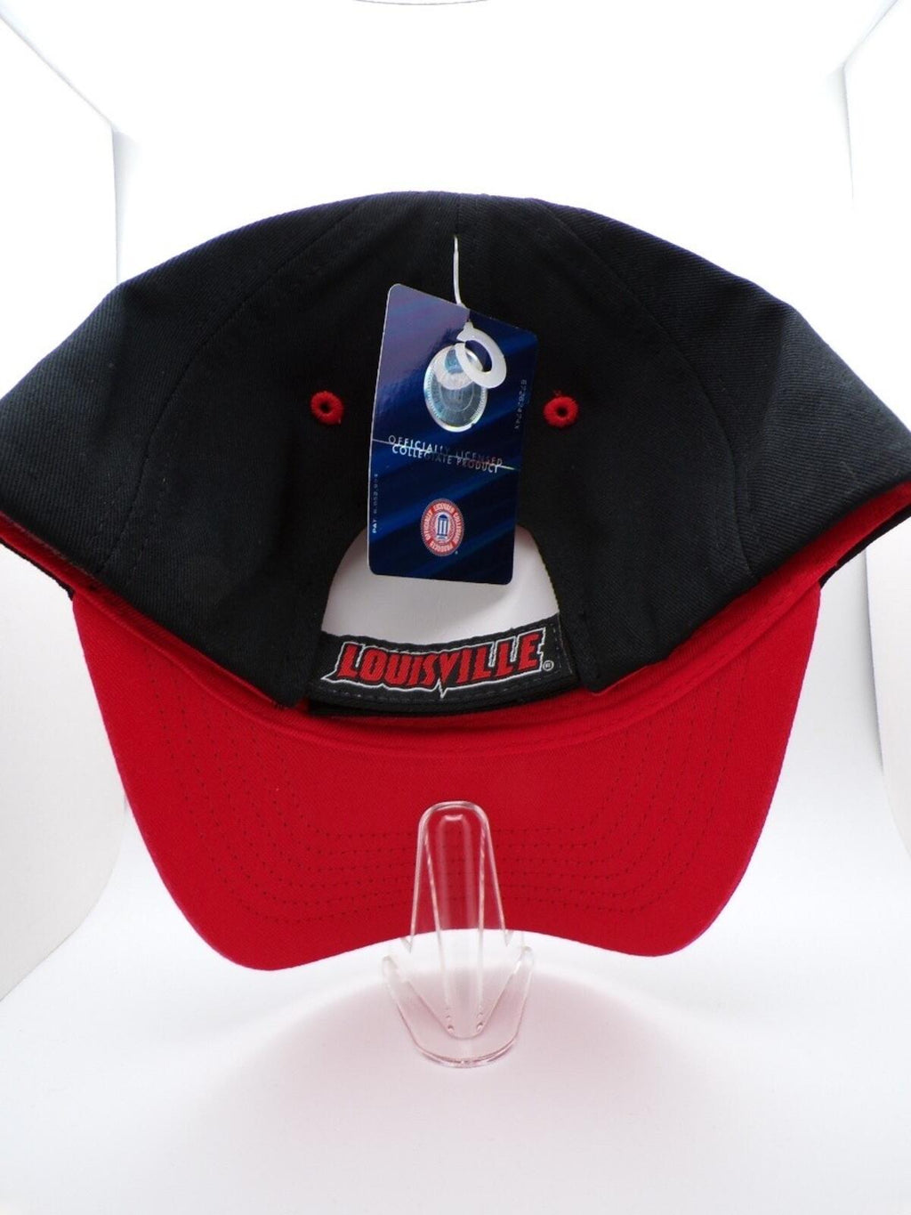 Louisville Boys L Logo Baseball Cap Black Red Kids One Size Official