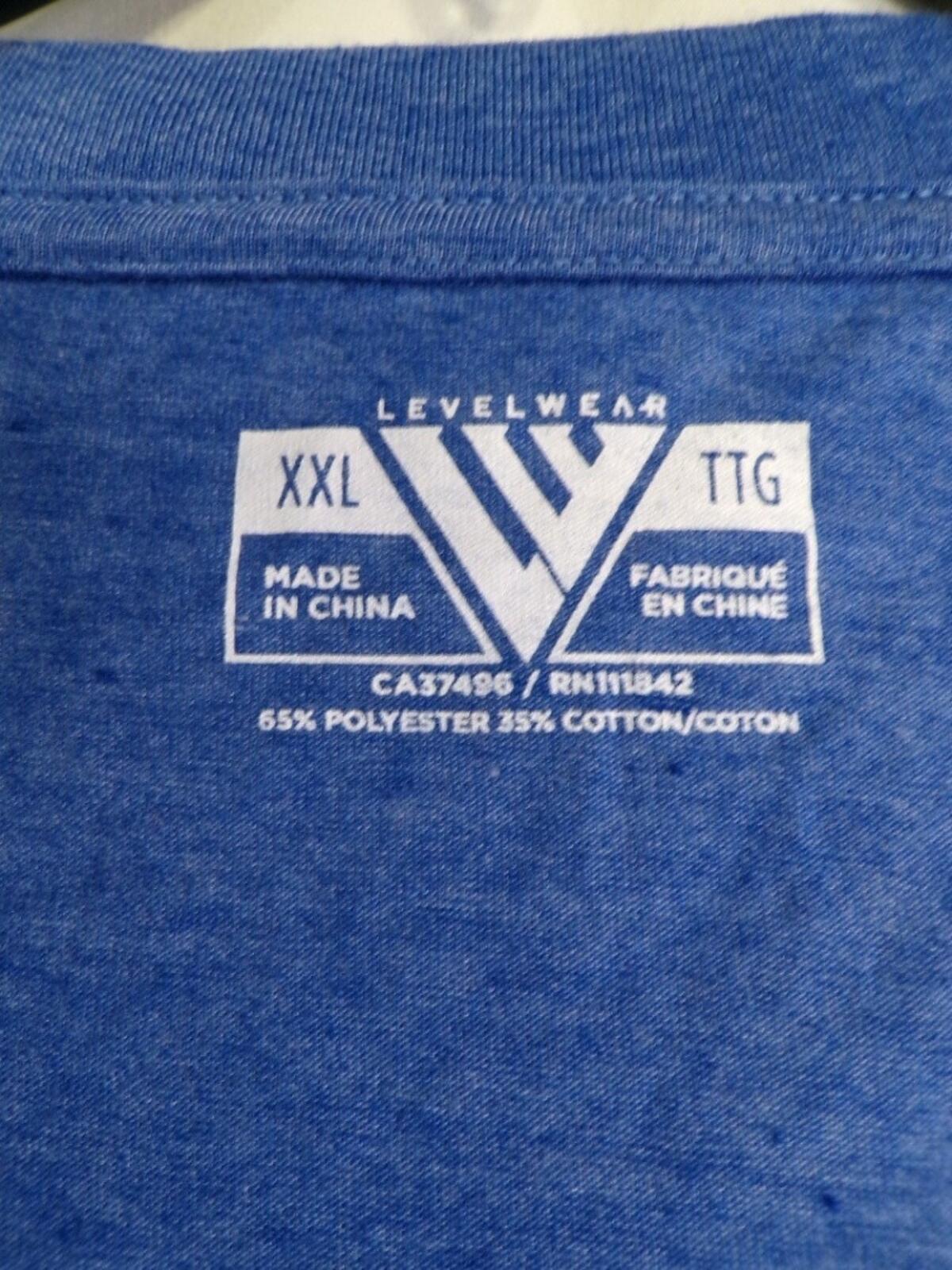 Levelwear New York Islanders Women's V Neck T-Shirt 2XL Blue