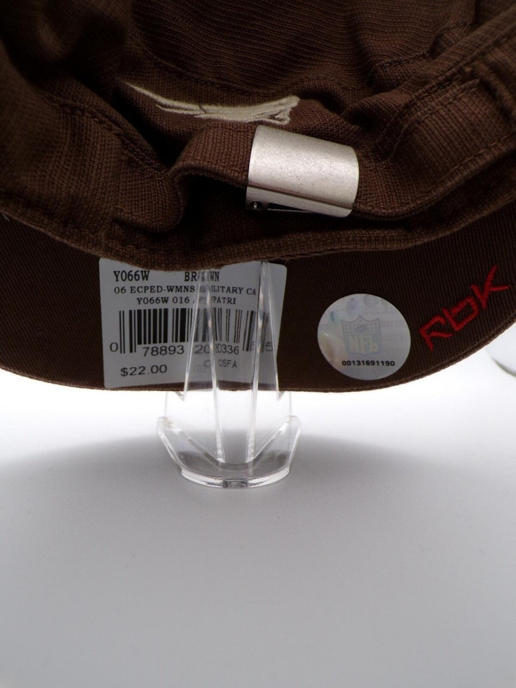 Reebok RBK Women's Patriots Brown Army Cap Canvas OSFA Y066W