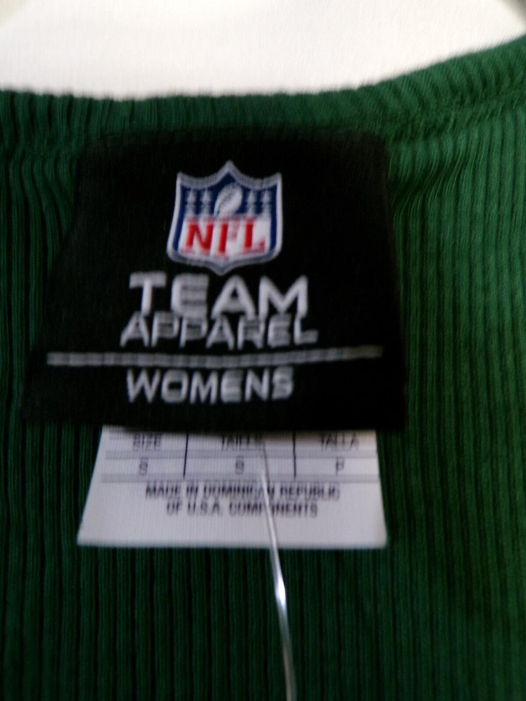 Jets Women's Green Tank Top Small Team Apparel