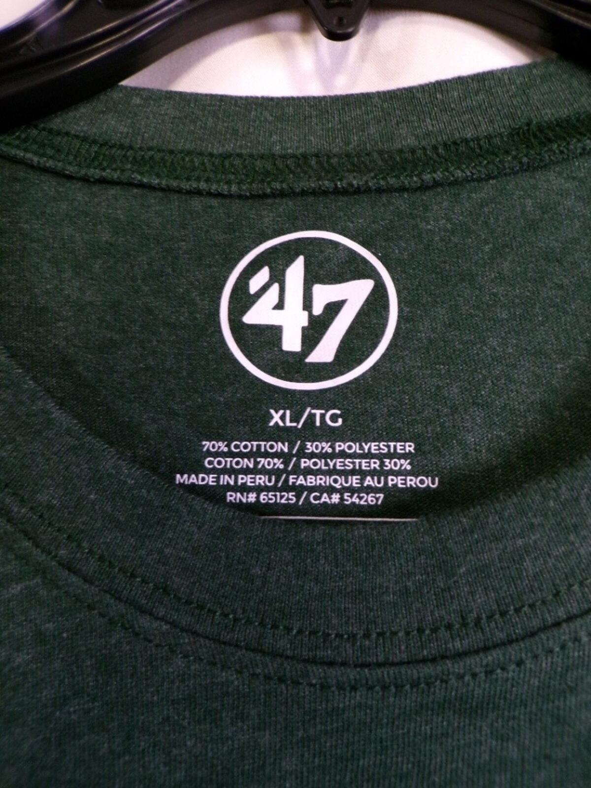 47 Brand North Dakota State Bison Football T-Shirt XL Dark Green