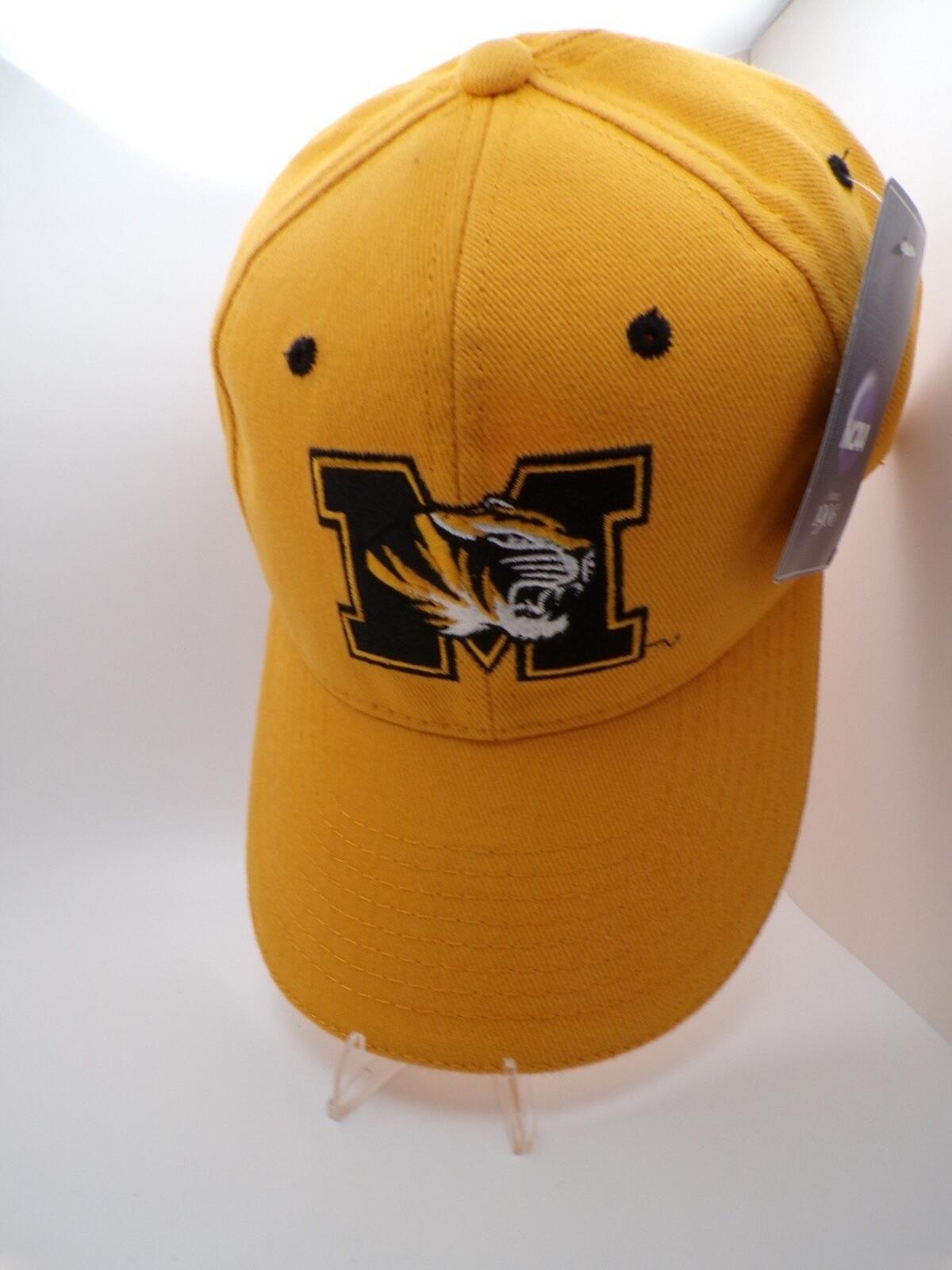 Missouri Tigers Men's Yellow Embroidered M Tiger Cap M