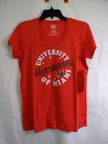 47 Women's University of Miami Hurricanes Crew Neck T-Shirt M Orange