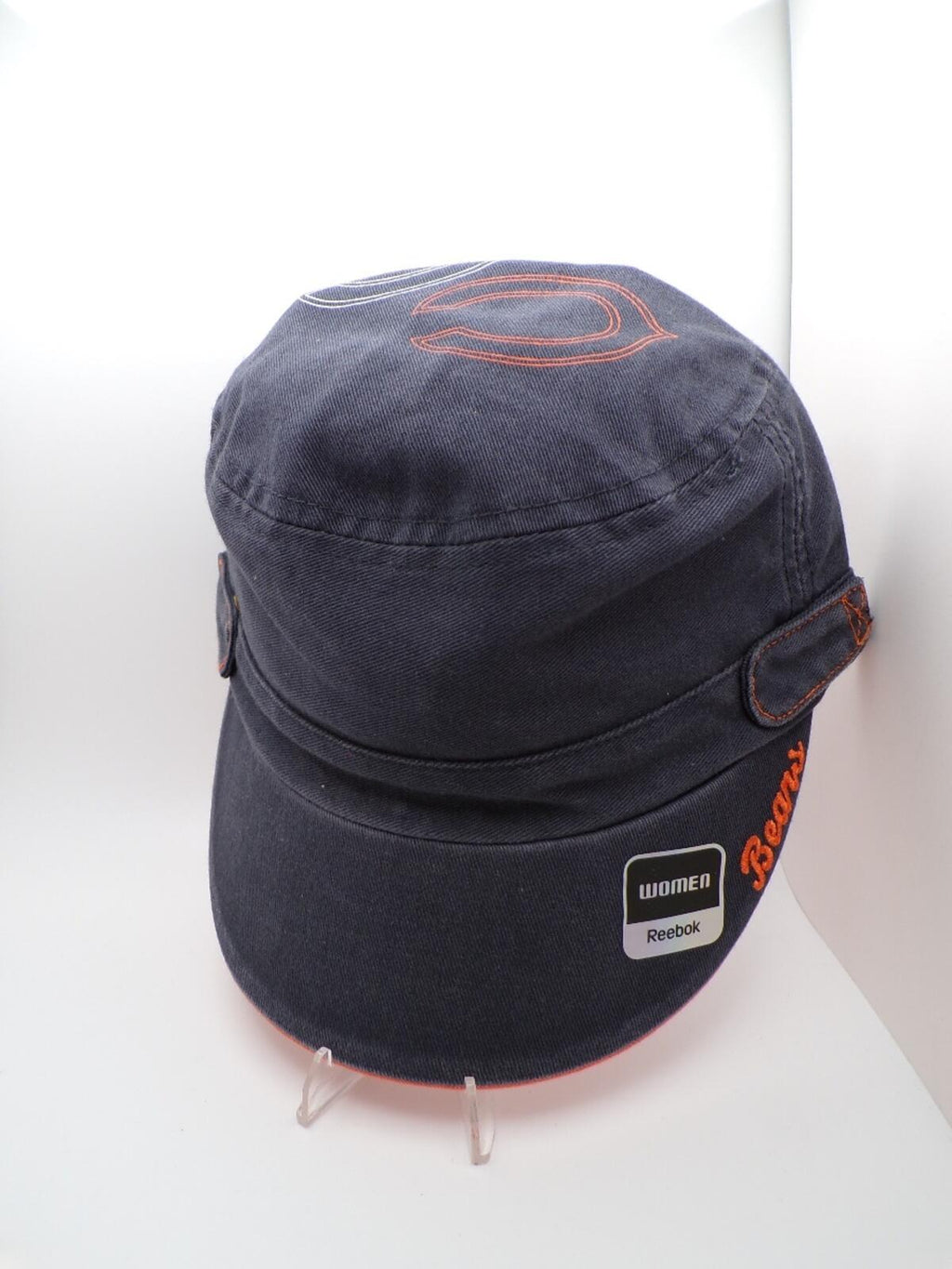 Reebok Women Chicago Bears Navy Military Army Cap Short Bill Adjustable OSFA