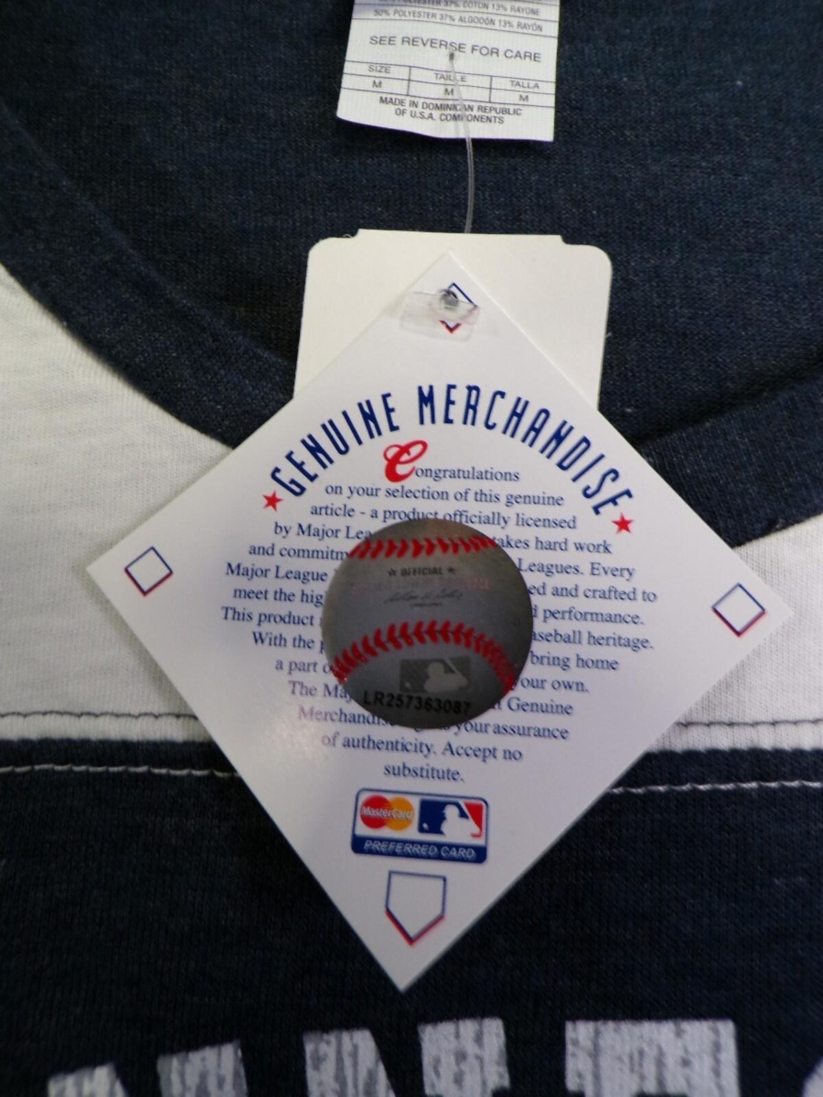 Majestic Women's Minnesota Twins V-Neck T-Shirt Medium Navy Colorblock