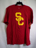 USC Trojans SC Interlock Men's T-Shirt Large Red Crew Neck Cotton