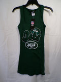 Women's NY Jets Tank Top Team Apparel Green M Scoop Neck