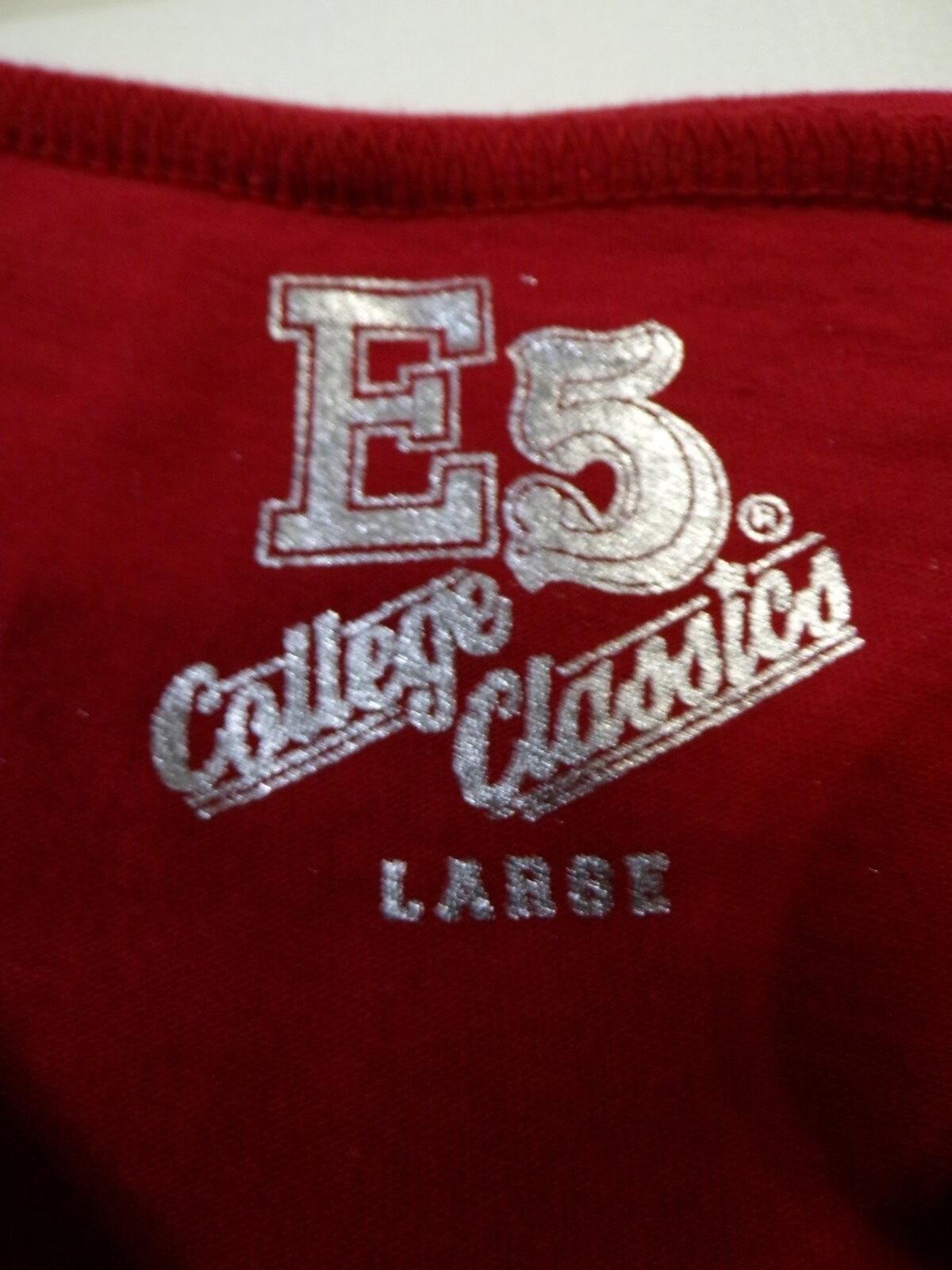 E5 College Classics Oklahoma Sooners OU Cropped T-Shirt Large Red