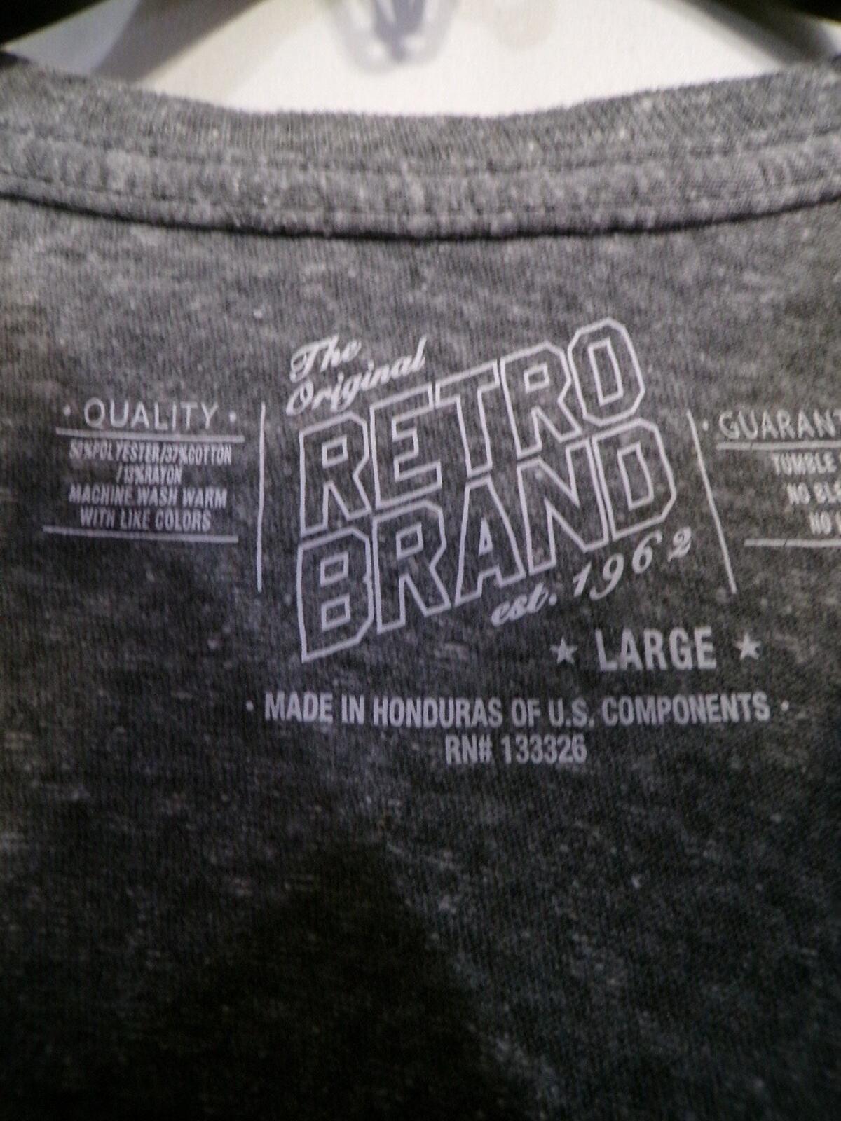 Retro Brand Cal Golden Bears Graphic T-Shirt Large Gray