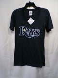 Campus Lifestyle Women's M V-Neck Tampa Bay RAYS T-Shirt Navy