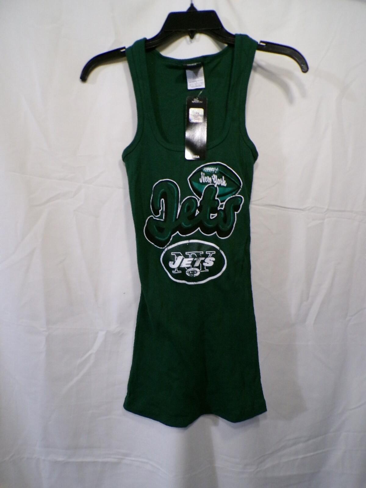 Team Apparel NY Jets Women's Ribbed Green Tank Top Size S