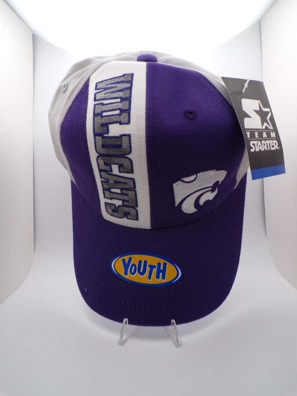 Starter Kansas State Wildcats Youth Boys Baseball Cap Purple One Size