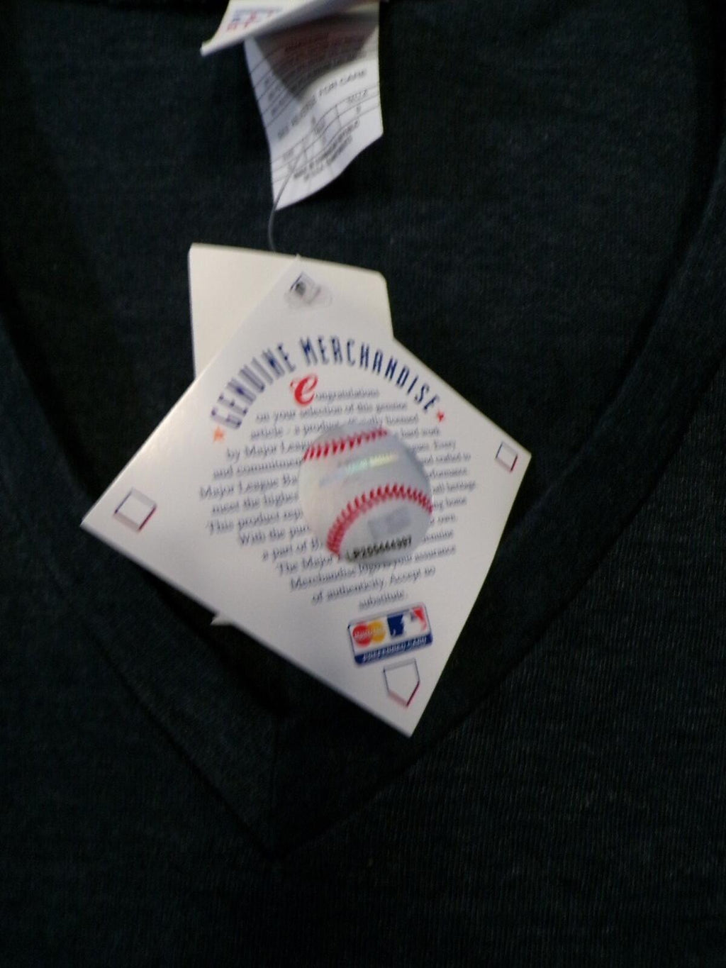 Women's Minnesota Twins Navy V-Neck T-Shirt Size S