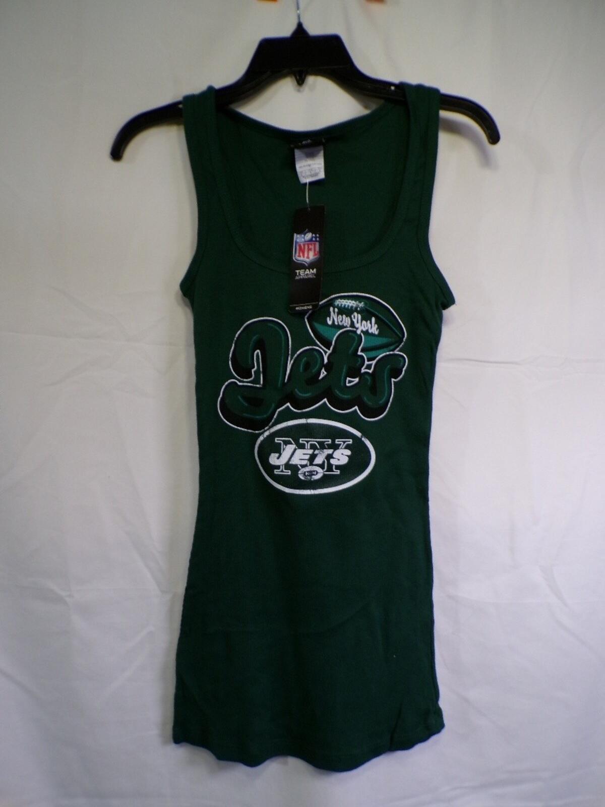 Team Apparel Womens New York Jets Green Ribbed Tank Top M