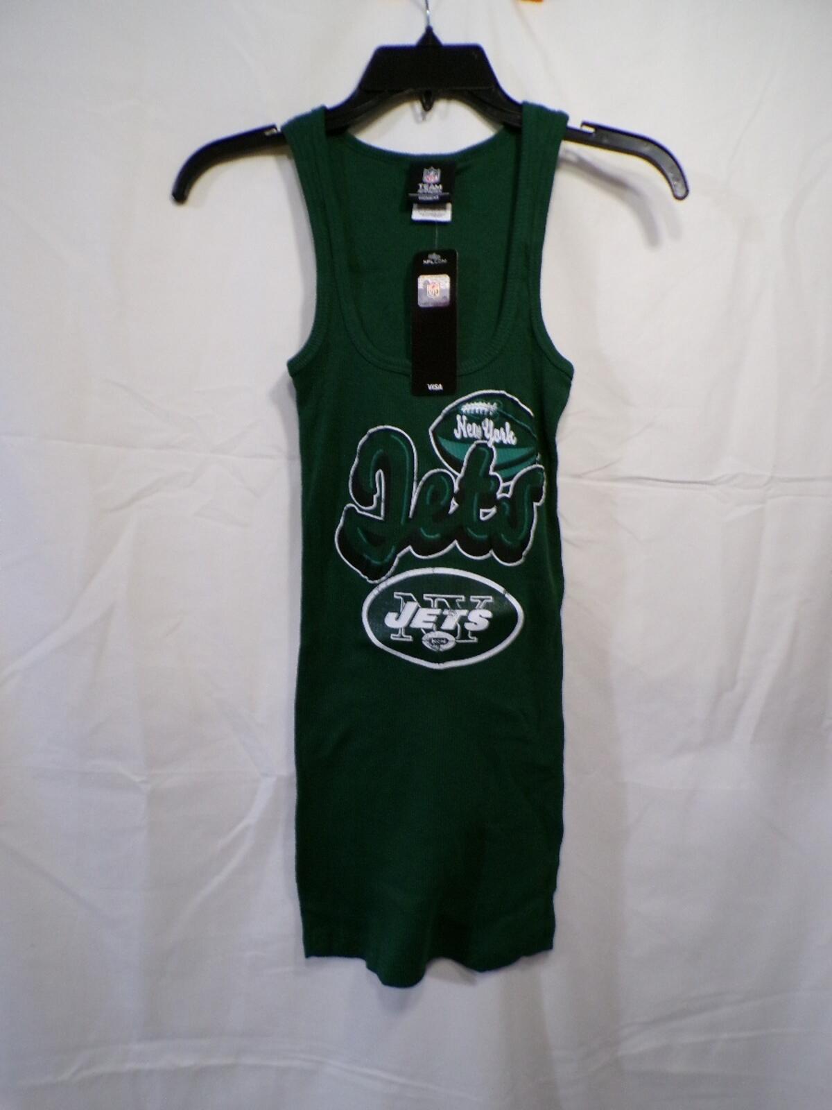 Jets Women's Green Tank Top Small Team Apparel