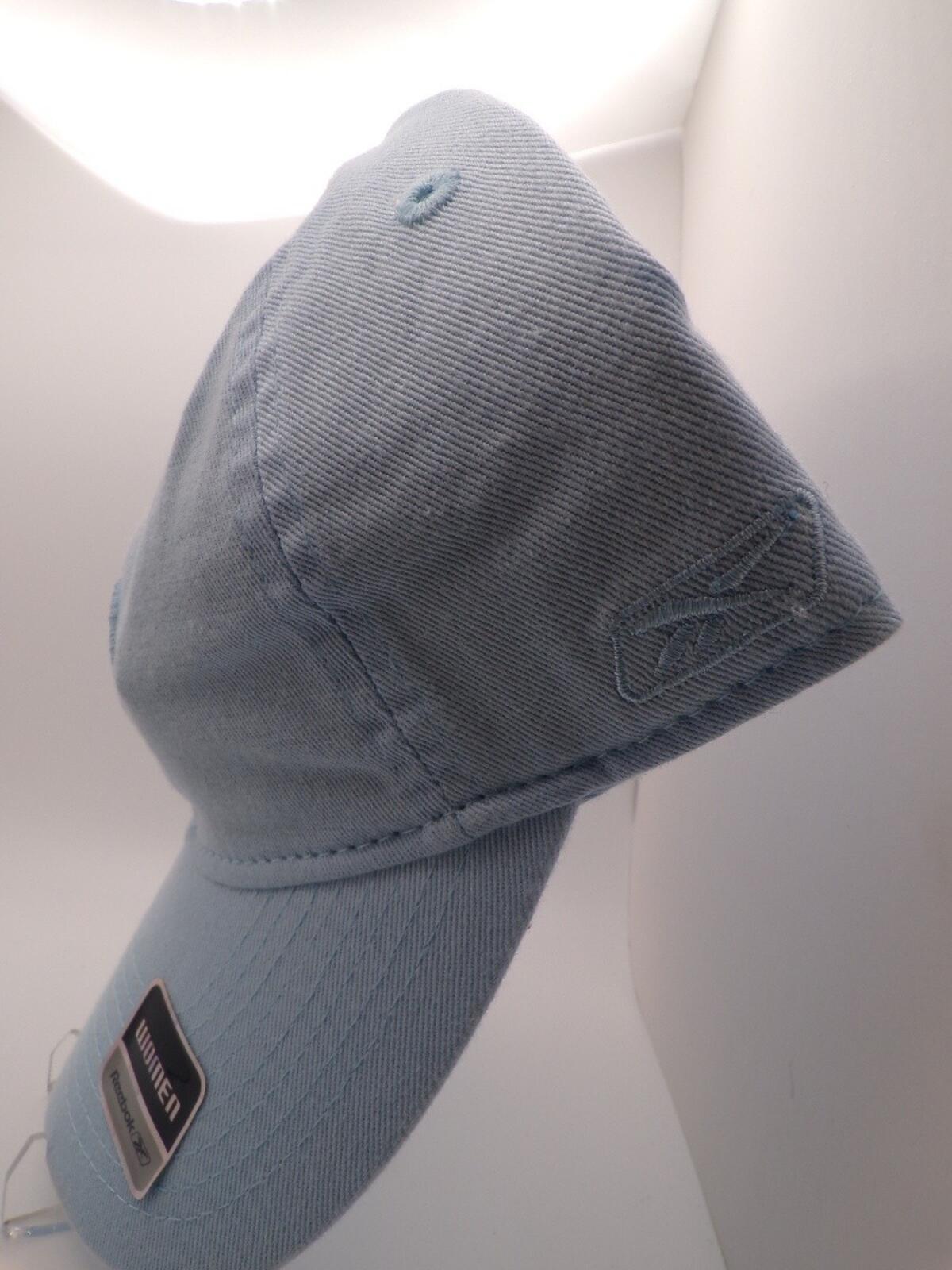 Reebok Women's Light Blue Adjustable Baseball Cap Embroidered Logo M