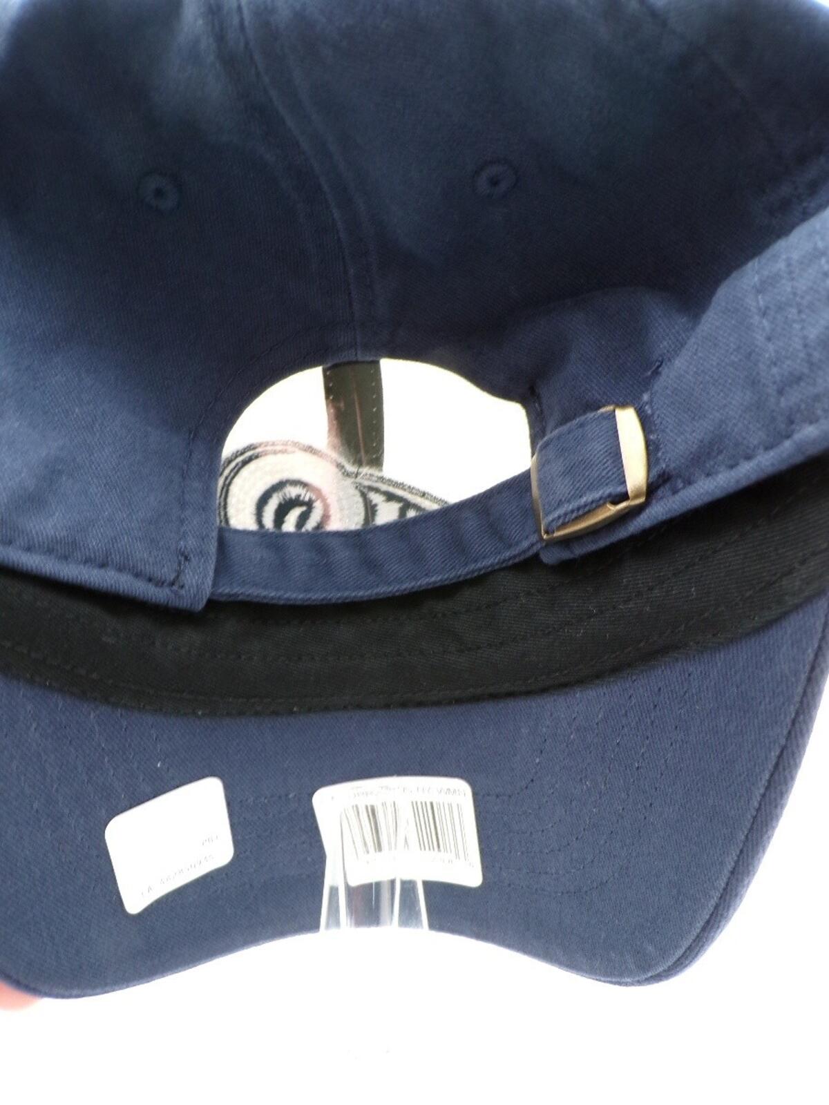 Women's Los Angeles Rams Sequin Logo Baseball Cap Adjustable Navy