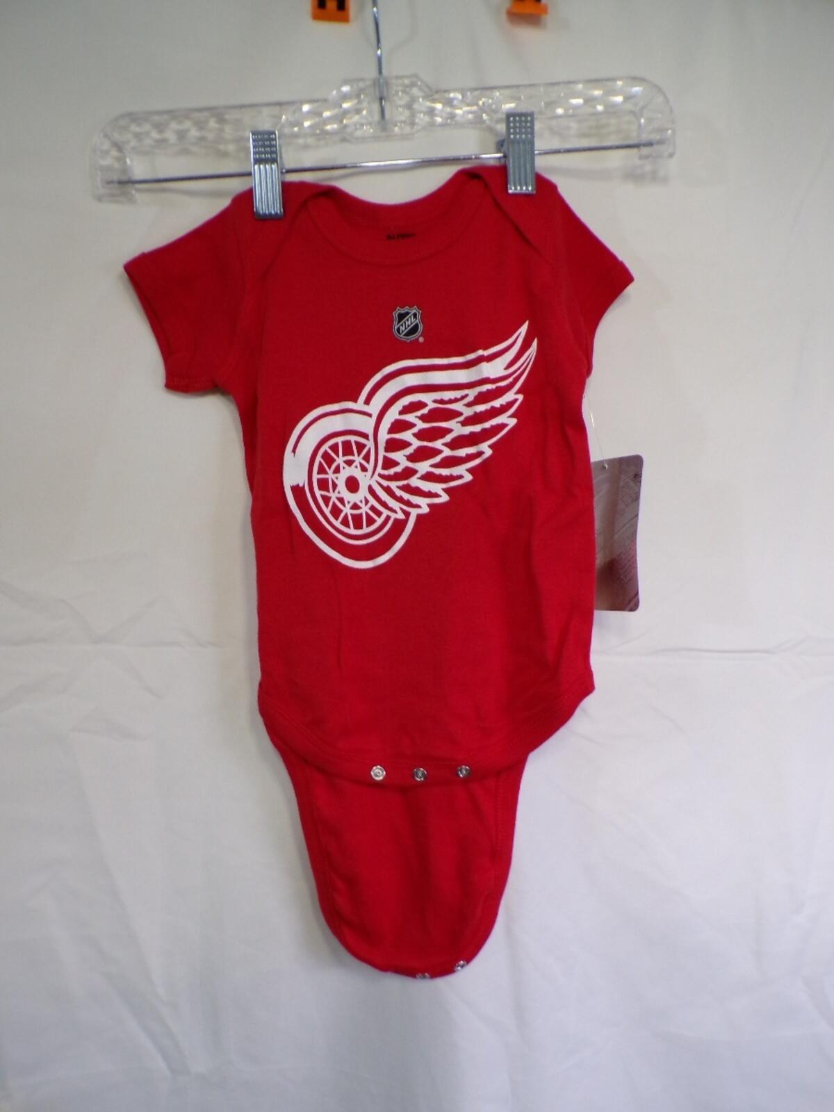 Detroit Red Wings Baby Bodysuit 12M Red Logo