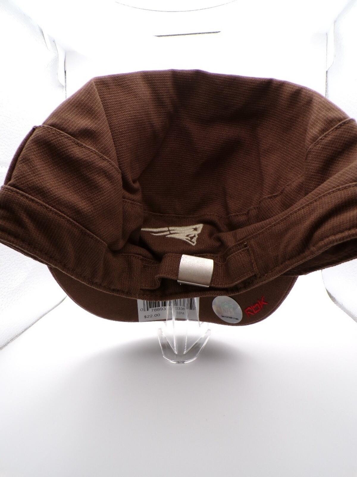 Reebok RBK Women's Patriots Brown Army Cap Canvas OSFA Y066W