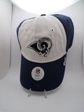 Women's Los Angeles Rams Sequin Logo Baseball Cap Adjustable Navy