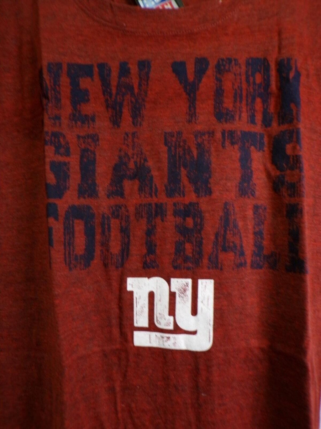 Team Apparel Women's New York Giants Scoop Neck T-Shirt L Red