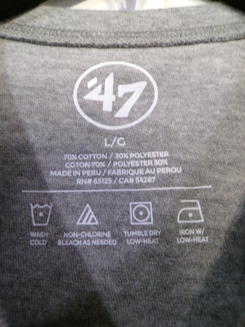 47 Brand Men's L Miami Hurricanes Heather Gray T-Shirt