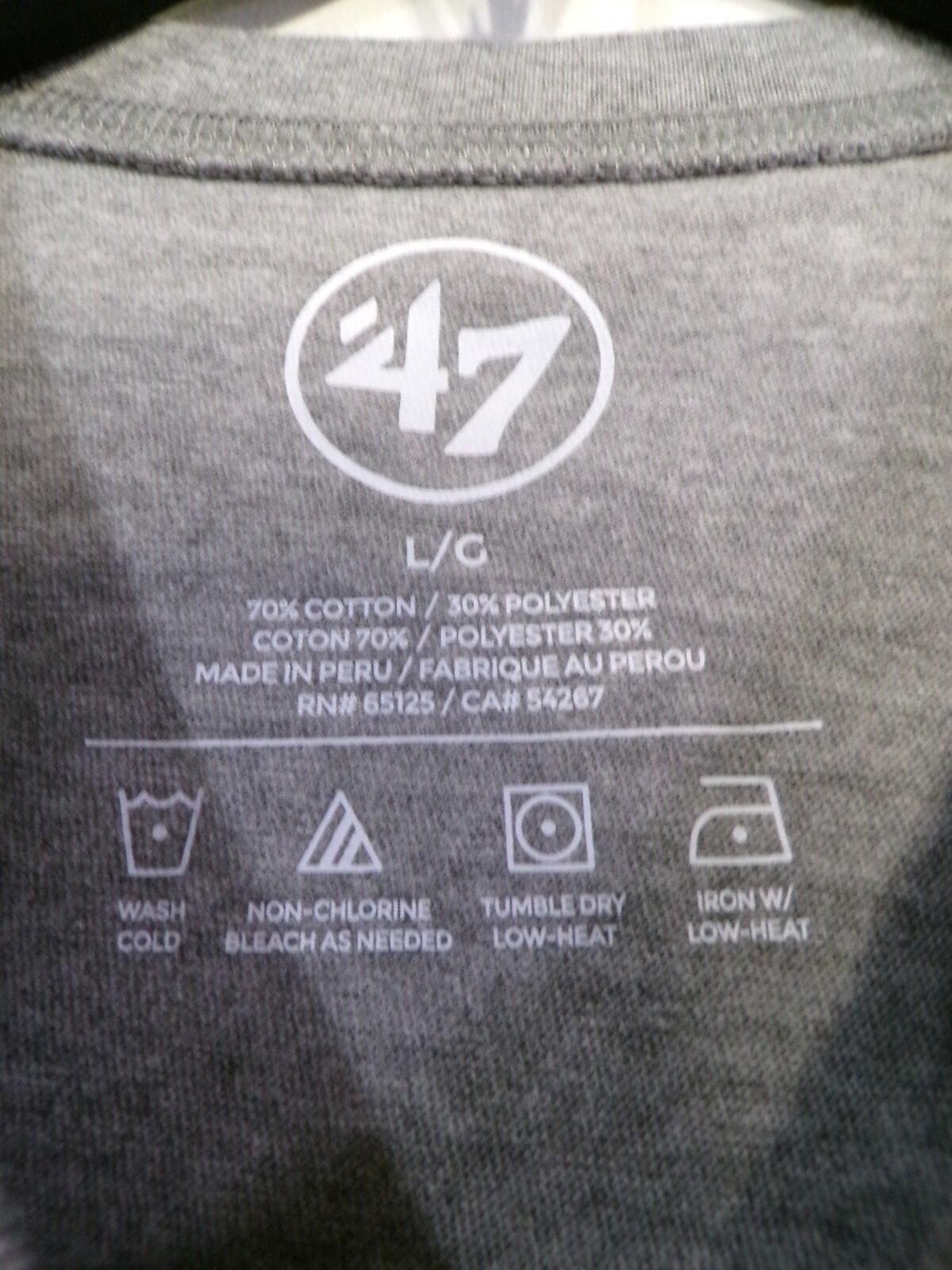 47 Brand Men's L Miami Hurricanes Heather Gray T-Shirt