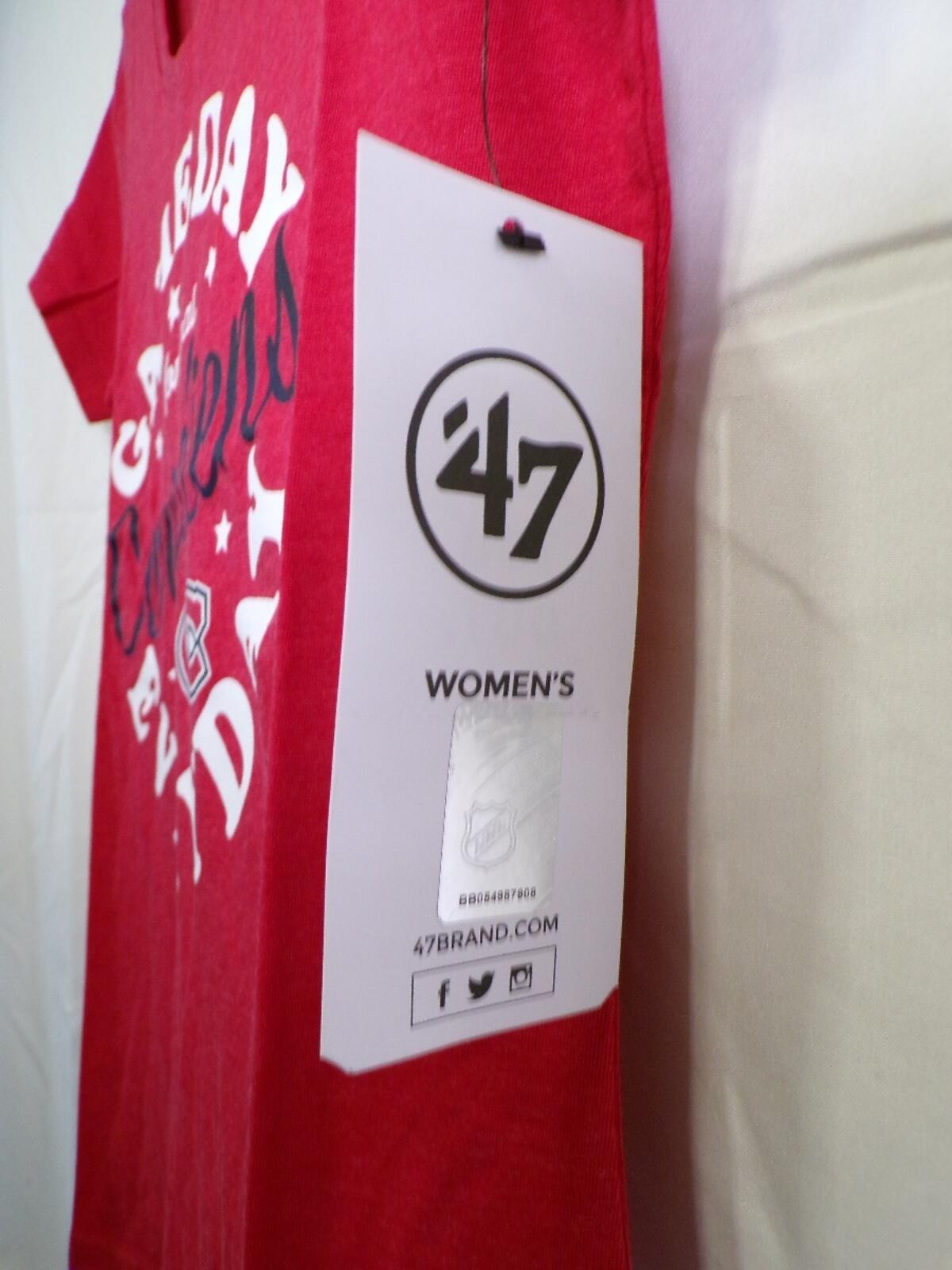 47 Brand Women's S Montreal Canadiens T-Shirt Red Gameday Everyday Jersey