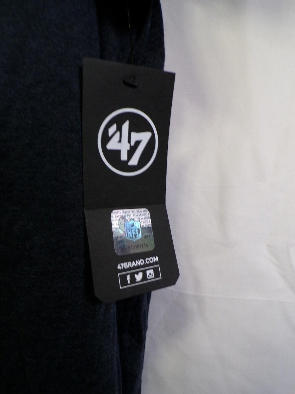 '47 Brand New England Patriots T-Shirt Navy 2XL Crewneck Graphic Tee